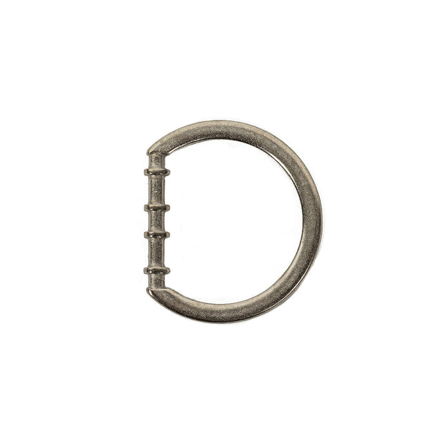 Matte Nickel Cast Metal Rounded D-Ring - 20mm