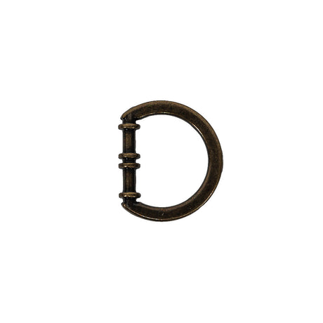 Bronze Cast Metal Rounded D-Ring - 15mm
