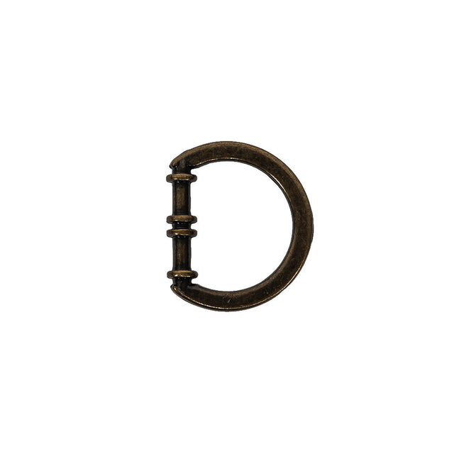 Bronze Cast Metal Rounded D-Ring - 15mm
