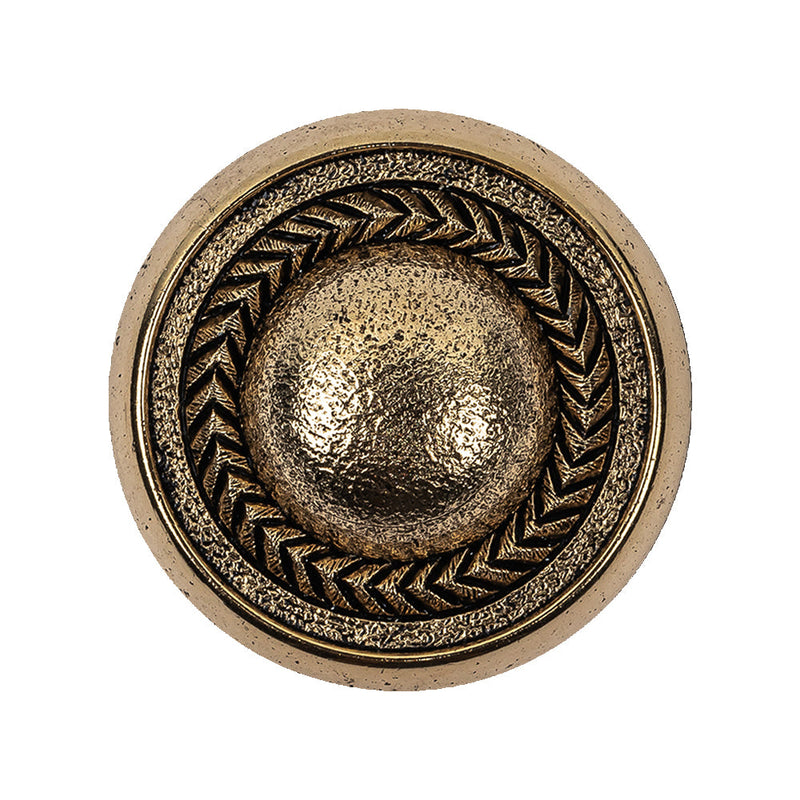 Italian Gold Plated Faux Chain Shank Back Button - 44L/28mm