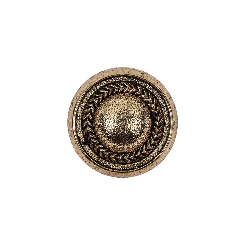 Italian Gold Plated Faux Chain Shank Back Button - 30L/19mm