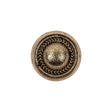 Italian Gold Plated Faux Chain Shank Back Button - 30L/19mm