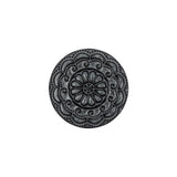 Italian Gray Pearl Floral Shank Back Button - 30L/19mm