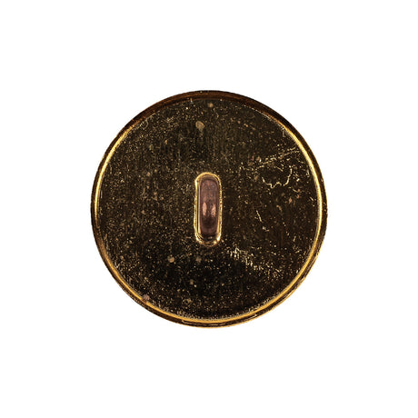 Italian Copper Coin Floral Shank Back Button - 36L/23mm