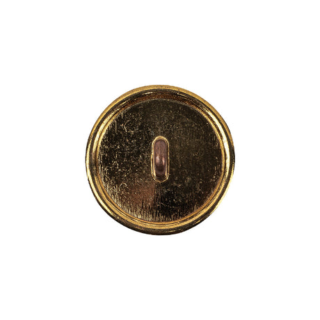 Italian Copper Coin Floral Shank Back Button - 32L/20mm