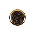 Italian Copper Coin Floral Shank Back Button - 32L/20mm