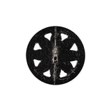 Italian Gunmetal Floral Shank Back Button - 36L/23mm