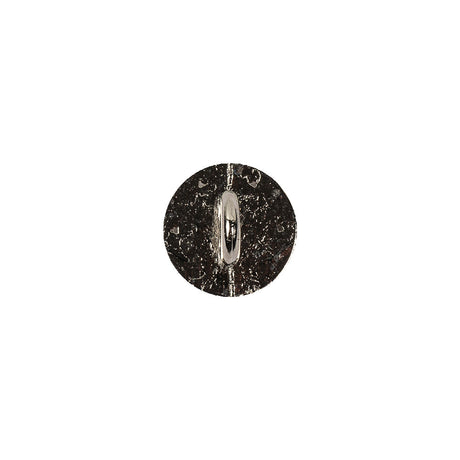Italian Nickel Floral Shank Back Button - 18L/11.5mm