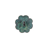 Italian Fairy Wing Floral Shank Back Button - 24L/15mm