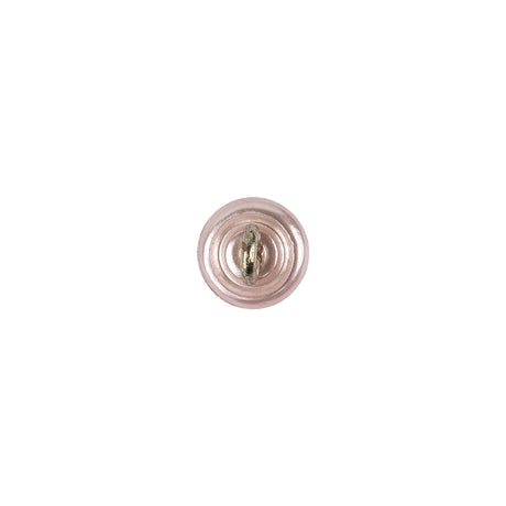 Pearlized Pink and Silver Metal Dome Shaped Shank Back Button - 13L/8mm