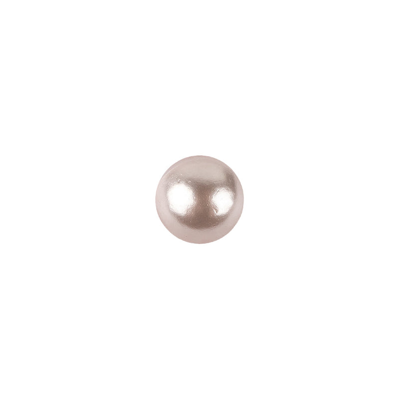 Pearlized Pink and Silver Metal Dome Shaped Shank Back Button - 13L/8mm
