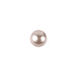 Pearlized Pink and Silver Metal Dome Shaped Shank Back Button - 13L/8mm