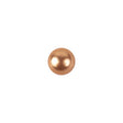 Pearlized Orange and Silver Metal Dome Shaped Shank Back Button - 13L/8mm