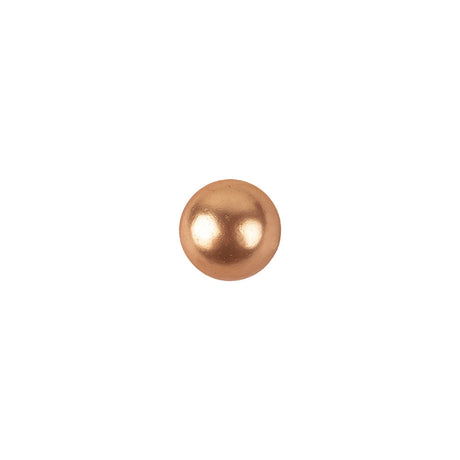 Pearlized Orange and Silver Metal Dome Shaped Shank Back Button - 13L/8mm