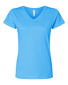 LAT Women's Fine Jersey V-Neck Tee