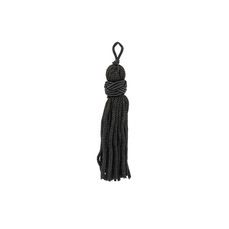 Black Cotton Tassel - 2.5"