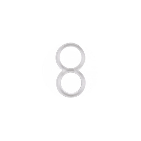 Clear Figure Eight Slider for 3/16" Strap - Set of 4