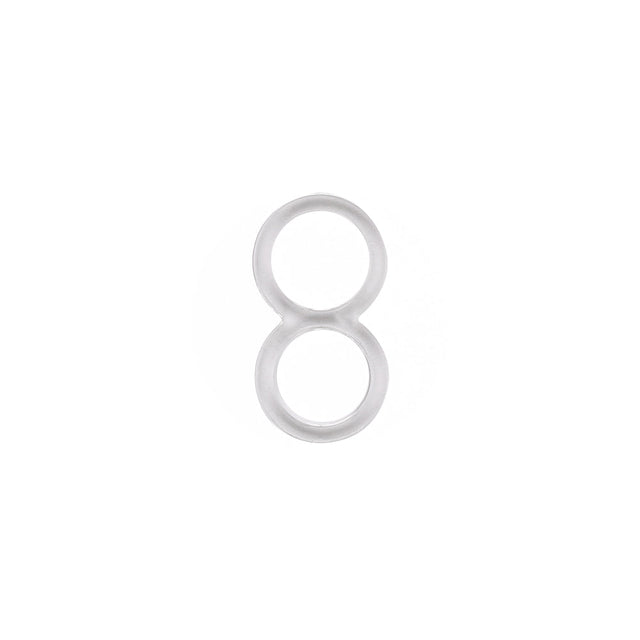 Clear Figure Eight Slider for 3/16" Strap - Set of 4