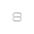Clear Square Slider for 1/4" Strap - Set of 4