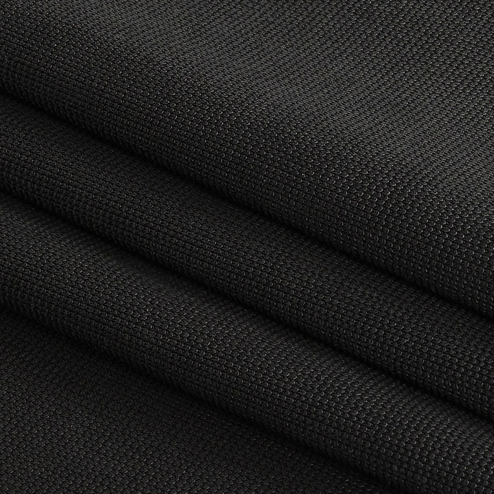 Sleek Stretch Ponte Knit - Black - Made in Italy