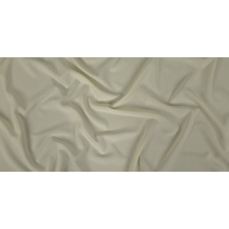 Cream Stretch Polyester Crepe