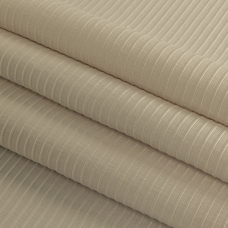 Beige Polyester Faille with Raised Ridges