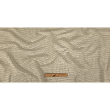 Beige Polyester Faille with Raised Ridges