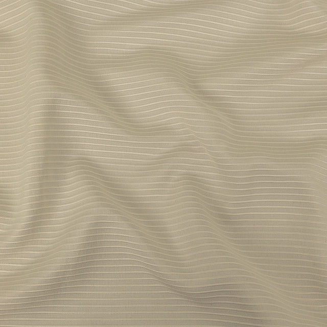 Beige Polyester Faille with Raised Ridges