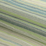 Blue, Lime and Gray Striped Cotton Gauze