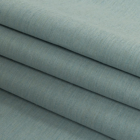 Italian Heathered Sky Blue Stretch Viscose Woven