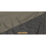 Liz Claiborne Cloudburst and Navy Abstract Printed Cotton Twill