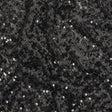 Black on Black Sequined and Embroidered Lace