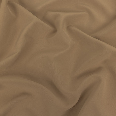 Italian Tan Stretch Creped Polyester Double Cloth