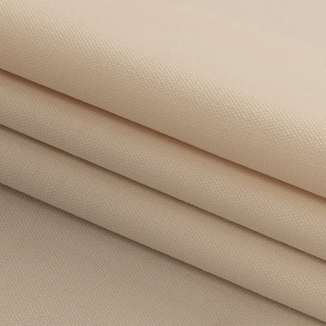 Pale Beige Mercerized Stretch Cotton Canvas