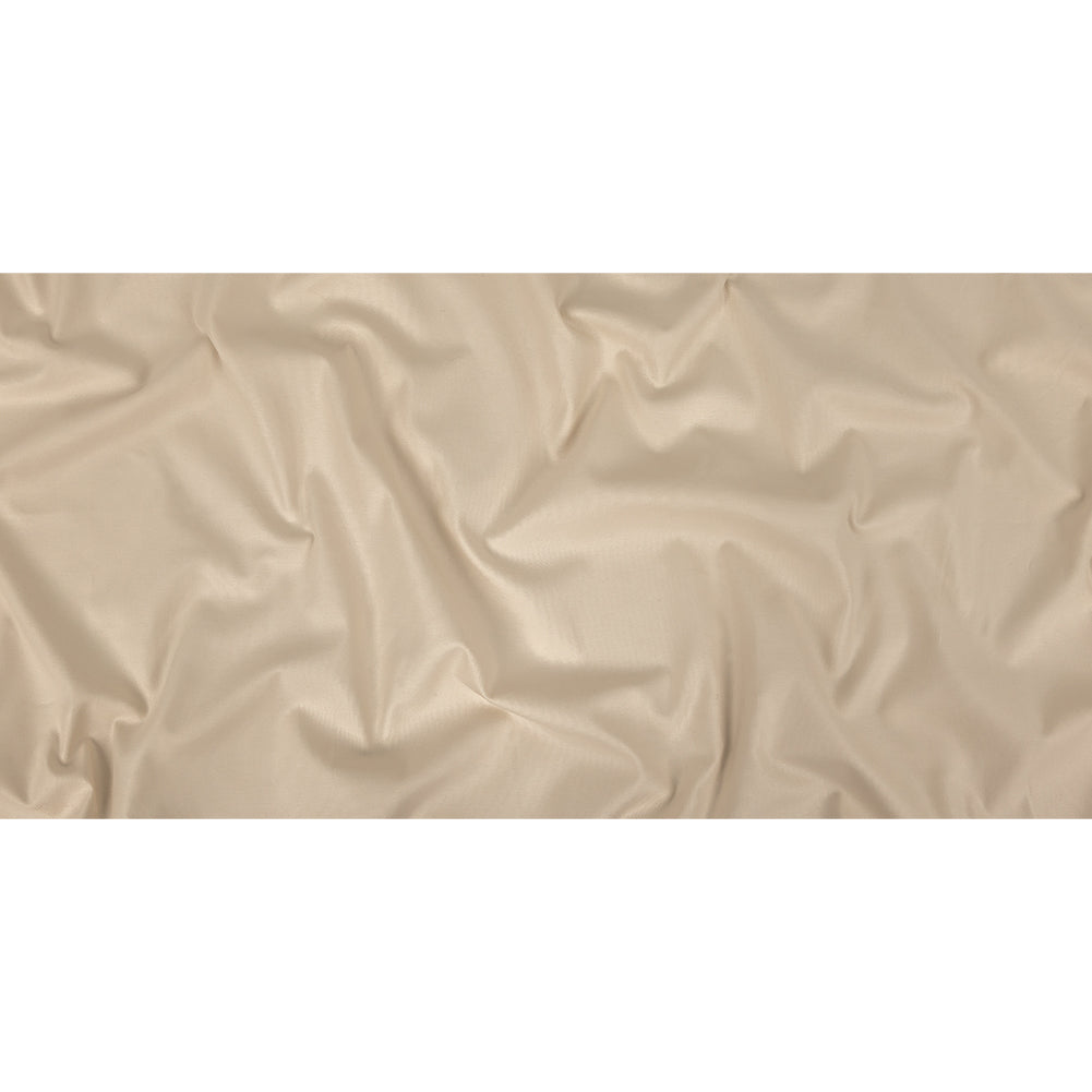 Pale Beige Mercerized Stretch Cotton Canvas