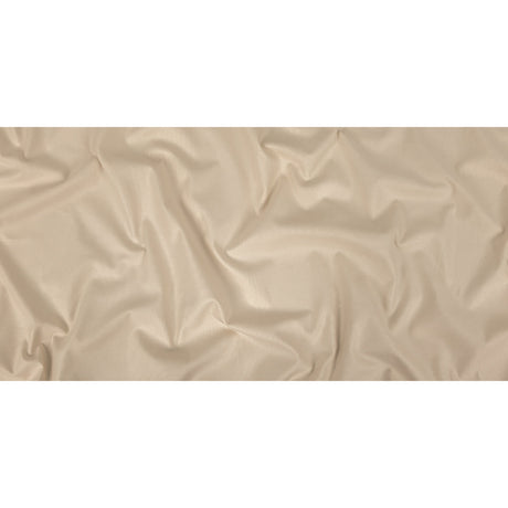 Pale Beige Mercerized Stretch Cotton Canvas