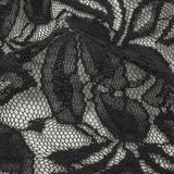 Black Floral Re-Embroidered Lace