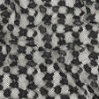 Metallic Black on Black Abstract Cheetah Spots Netting
