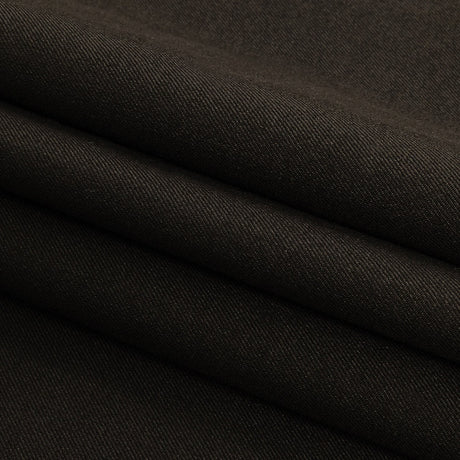 Black Stretch Polyester Twill