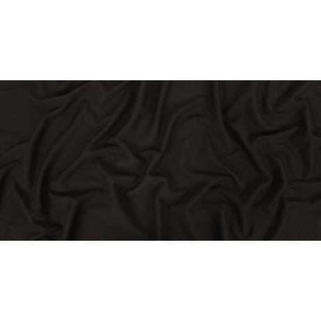 Black Stretch Polyester Twill