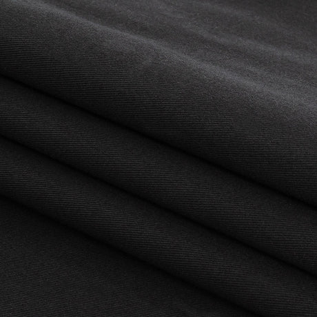Black Stretch Cotton Twill
