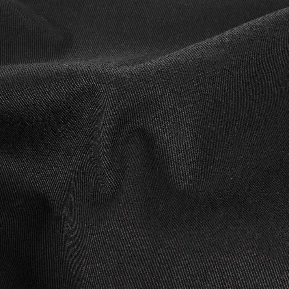 Black Stretch Cotton Twill