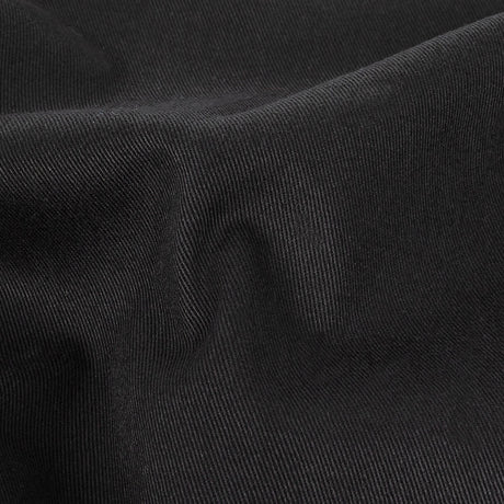 Black Stretch Cotton Twill