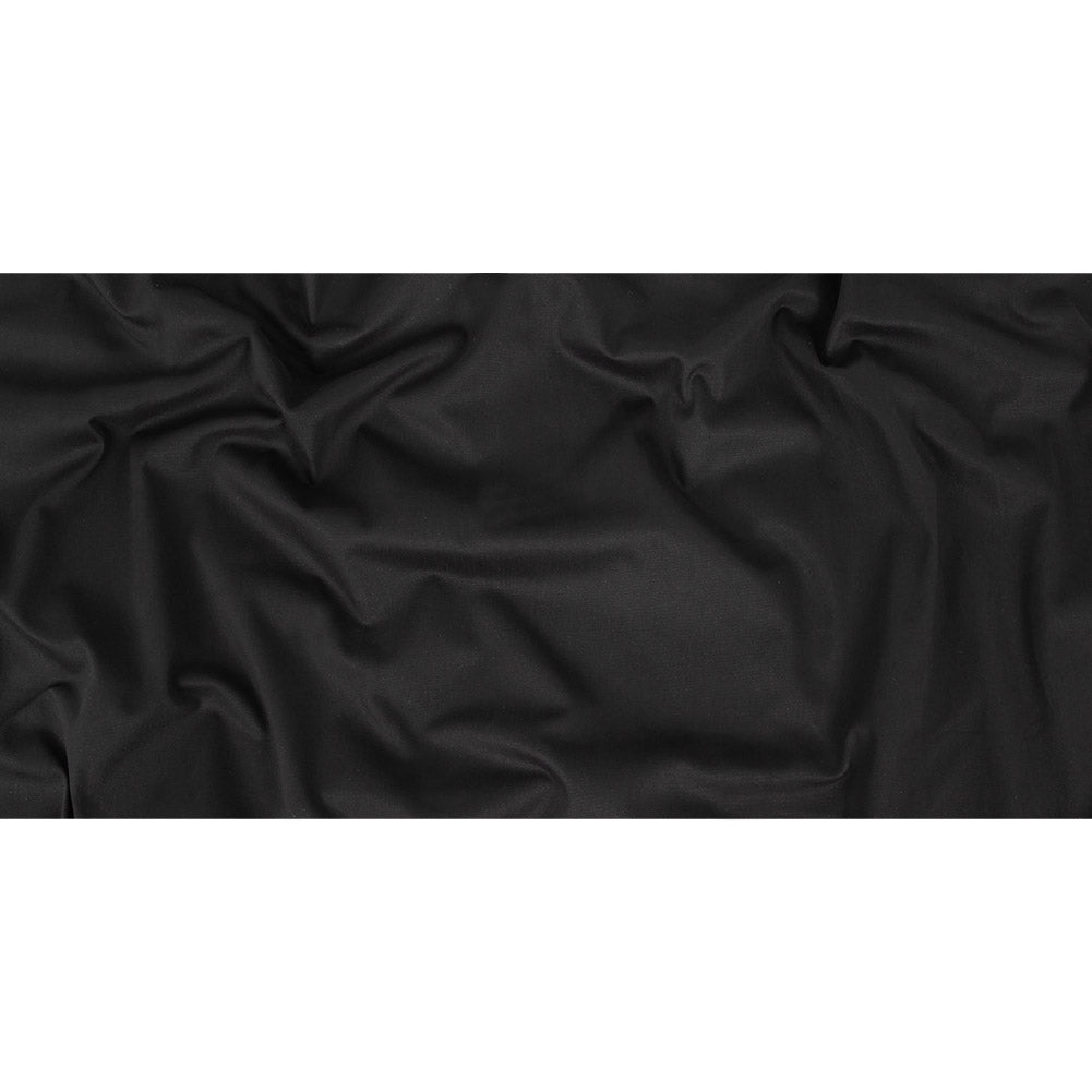 Black Stretch Cotton Twill