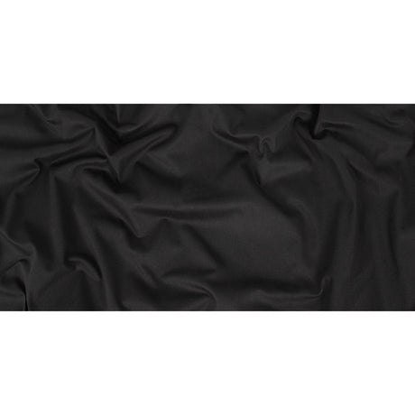 Black Stretch Cotton Twill