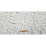 White Stretch Sequinned Floral Lace with Chevron Ribbon Detailing