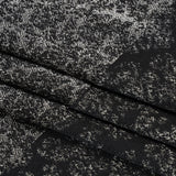 Italian Black and White Abstract Stretch Jacquard