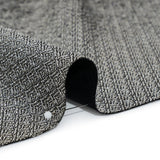 Italian Black and White Abstract Stretch Jacquard