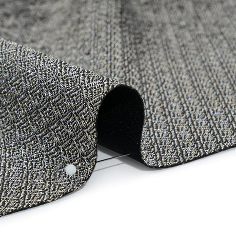 Italian Black and White Abstract Stretch Jacquard