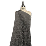 Italian Black and White Abstract Stretch Jacquard